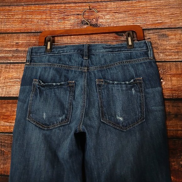 Ann Taylor LOFT Jeans 6 28 Boyfriend Low Rise Button Fly Ankle - Picture 5 of 9